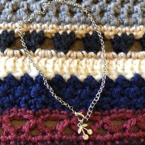 Cute Silver Cherry Anklet
